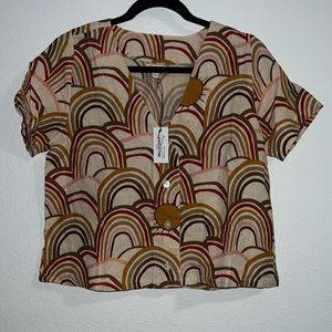 Pink chicken antique white rainbows